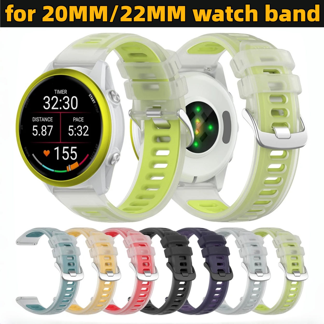 Cinturino in silicone bicolore - Silicone Watch Band 22Mm recensione e prezzo